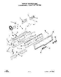 Backguard Diagram and Parts List for 2233*1A  Roper Range