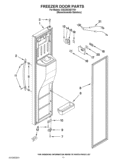 FREEZER DOOR PARTS Diagram and Parts List for GSC25C4EYY01  Whirlpool Refrigerator
