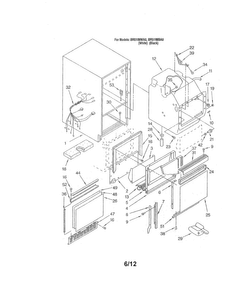 Cabinet Liner & Door Diagram and Parts List for BR51IMWA0  Whirlpool Ice Maker