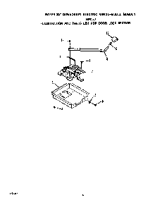 Door Lock Diagram and Parts List for N9457*0  Roper Range