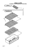 SHELF Diagram and Parts List for RT14FCLWW00  Roper Refrigerator