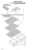 SHELF, OPTIONAL Diagram and Parts List for RT16DKXKZ00  Roper Refrigerator