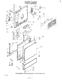 DOOR Diagram and Parts List for SHF5501W0  Whirlpool Dishwasher