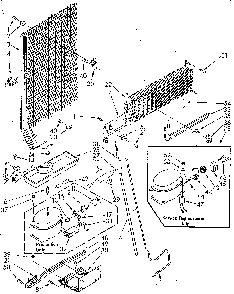 Unit Diagram and Parts List for ET16AKXSN01  Whirlpool Refrigerator