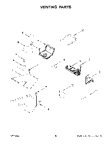 Venting Parts Diagram and Parts List for KFGC506JYP05  KitchenAid Range