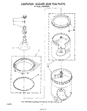AGITATOR, BASKET AND TUB Diagram and Parts List for LA5950XSW0  Whirlpool Washer