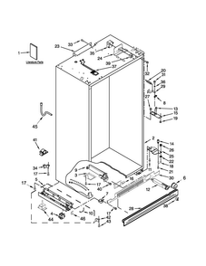 Part Location Diagram of W11739147 Whirlpool GRILLE-FRT