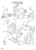 SECTION Diagram and Parts List for KEYS850JT0  KitchenAid Dryer
