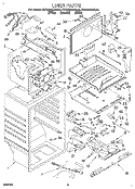 LINER Diagram and Parts List for KTRS21MDBL00  KitchenAid Refrigerator