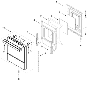 Part Location Diagram of W11765964 Whirlpool TRIM