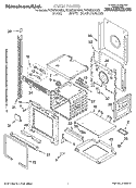 OVEN PARTS Diagram and Parts List for YKEMS307GW2  KitchenAid Microwave Oven Combo