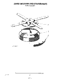 LOWER WASH ARM AND STAINER Diagram and Parts List for KUDI21DS1  KitchenAid Dishwasher