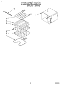 OVEN LINER Diagram and Parts List for KEBI241YWH3  KitchenAid Wall Oven