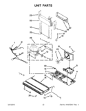 UNIT PARTS Diagram and Parts List for 5VGI6FARAF01  Whirlpool Refrigerator