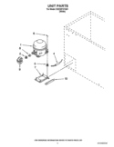 UNIT PARTS Diagram and Parts List for EH225FXTQ01  Whirlpool Freezer