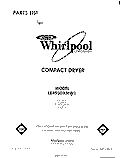 SECTION Diagram and Parts List for LE4930XMW1  Whirlpool Dryer