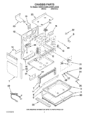 CHASSIS PARTS Diagram and Parts List for GW397LXUS06  Whirlpool Range