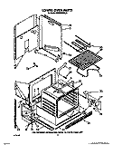 LOWER OVEN Diagram and Parts List for KEBI200WBL0  KitchenAid Wall Oven