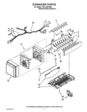 ICEMAKER PARTS Diagram and Parts List for KFXL25RYMS2  KitchenAid Refrigerator