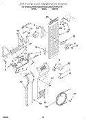 AIR FLOW AND RESERVOIR Diagram and Parts List for KSSS48QJB00  KitchenAid Refrigerator
