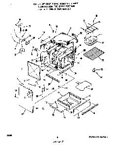 Body Diagram and Parts List for 2364*1A  Roper Range