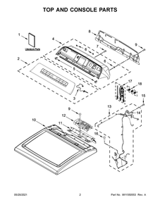 Part Location Diagram of W11700548 Whirlpool HARNS-WIRE