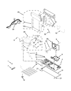 Unit Parts Diagram and Parts List for WRF736SDAM11  Whirlpool Refrigerator