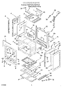 CHASSIS Diagram and Parts List for FGS337GW6  Roper Range