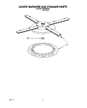 LOWER WASHARM AND STRAINER Diagram and Parts List for KUDA23ZY0  KitchenAid Dishwasher