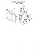 DOOR AND LATCH Diagram and Parts List for MC8130XAQ1  Whirlpool Wall Oven