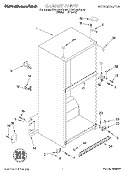 CABINET Diagram and Parts List for KTRS19KFWH00  KitchenAid Refrigerator