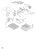 OVEN Diagram and Parts List for KERC506HBT0  KitchenAid Range