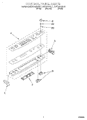 CONTROL PANEL Diagram and Parts List for KESC300BAL11  KitchenAid Range