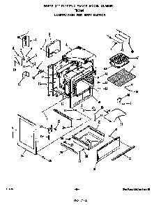 Body Diagram and Parts List for F5358*0  Roper Range