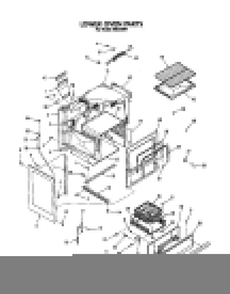 Lower Oven Diagram and Parts List for H6358*1  Roper Range