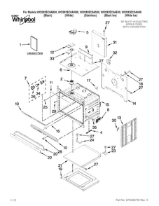 Oven Parts Diagram and Parts List for WOS92EC0AH00  Whirlpool Wall Oven