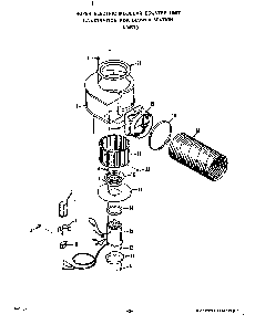 Blower Diagram and Parts List for N3457*0  Roper Range