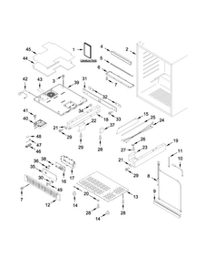 Part Location Diagram of W10797392 Whirlpool BRACKET