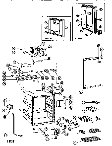 Refrigerator Cabinet Parts Diagram and Parts List for 46196232690  Kenmore Refrigerator