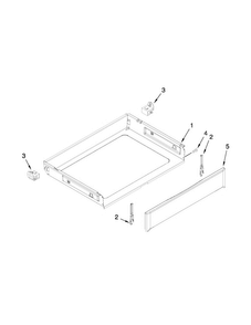 Drawer And Broiler Parts Diagram and Parts List for WFG710H0AE1  Whirlpool Range