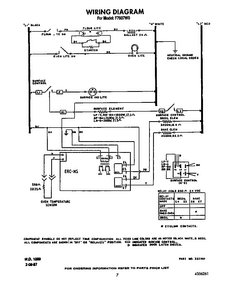 Wiring Diagram Diagram and Parts List for F7907W0  Roper Range