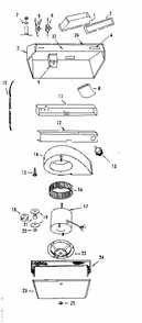 Range Hood Diagram and Parts List for 8509041  Kenmore Range Hood