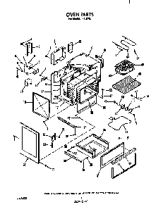 Oven Diagram and Parts List for F9858*0  Roper Range