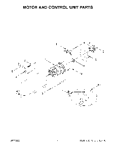 Motor And Control Unit Parts Diagram and Parts List for KSM150PSHER5  KitchenAid Mixer