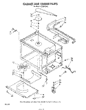CABINET AND STIRRER Diagram and Parts List for KCMS135S2  KitchenAid Microwave
