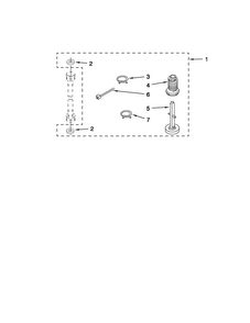 Miscellaneous Parts Diagram and Parts List for 11098752799  Kenmore Washer Dryer Combo