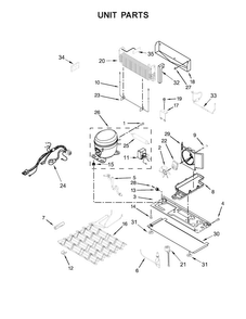 Unit Parts Diagram and Parts List for WRV986FDEM00  Whirlpool Refrigerator