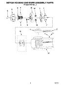MOTOR HOUSING AND BURR ASSEMBLY PARTS Diagram and Parts List for 5KCG100APM0  KitchenAid Coffee Grinder