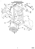 FRAME Diagram and Parts List for KUCC151DBL2  KitchenAid Trash Compactor