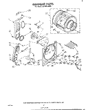 BULKHEAD Diagram and Parts List for LG7801XKW1  Whirlpool Dryer